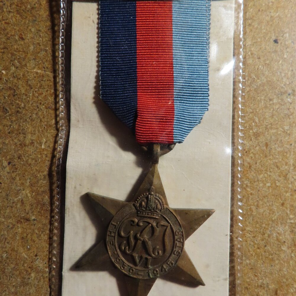 Original WWII British Army 1939-1945 Star Medal